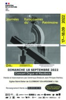 Lire la suite à propos de l’article Journées européennes du patrimoine – Concert orgue et hautbois