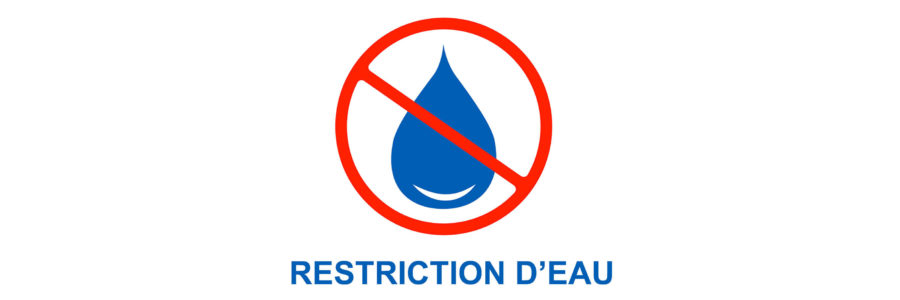 Restriction d'eau par arrêté préfectoral