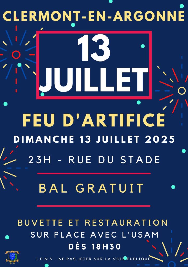 Affiche 13 juillet 2025