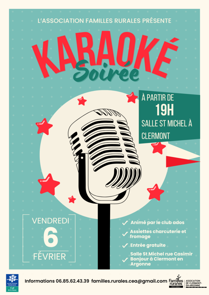 Soiree karaoke 6 fevrier 2026