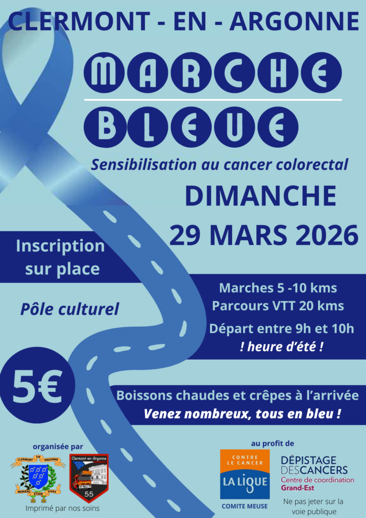 Affiche marche bleue 2026