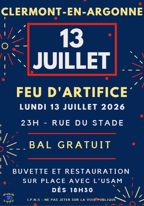 Affiche 13 juillet 2026