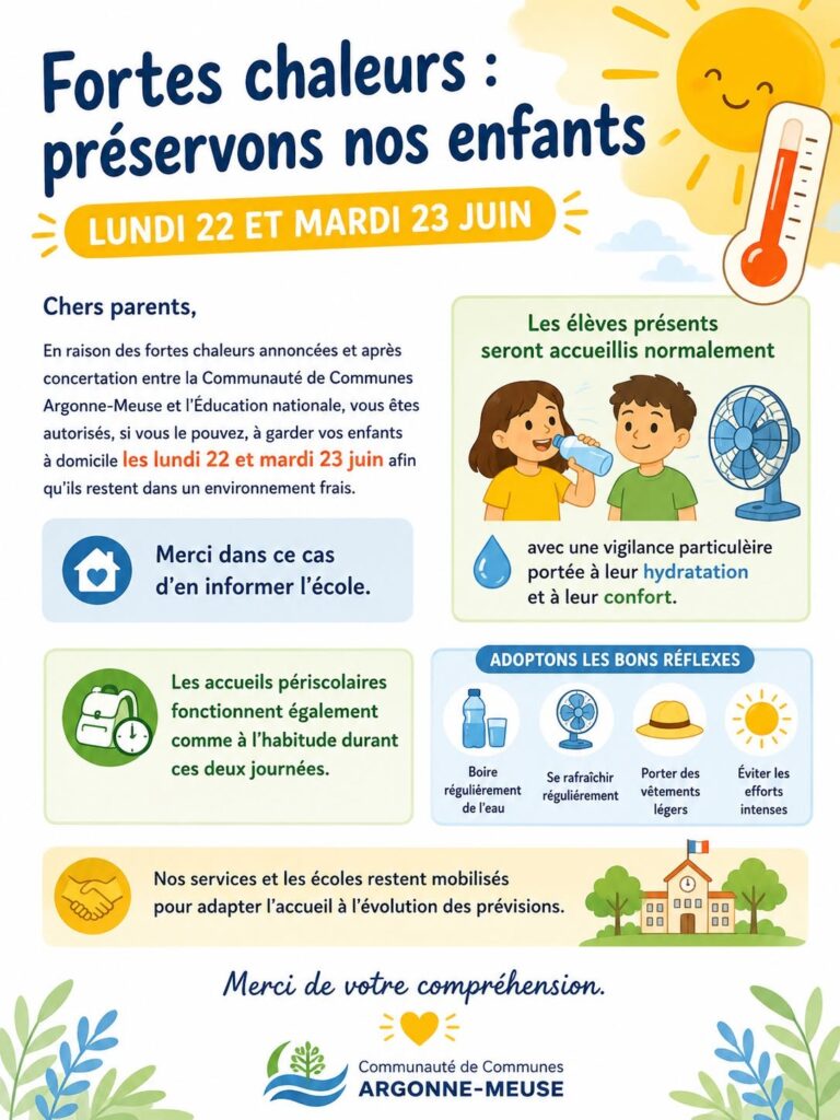 canicule écoles 22 06 26